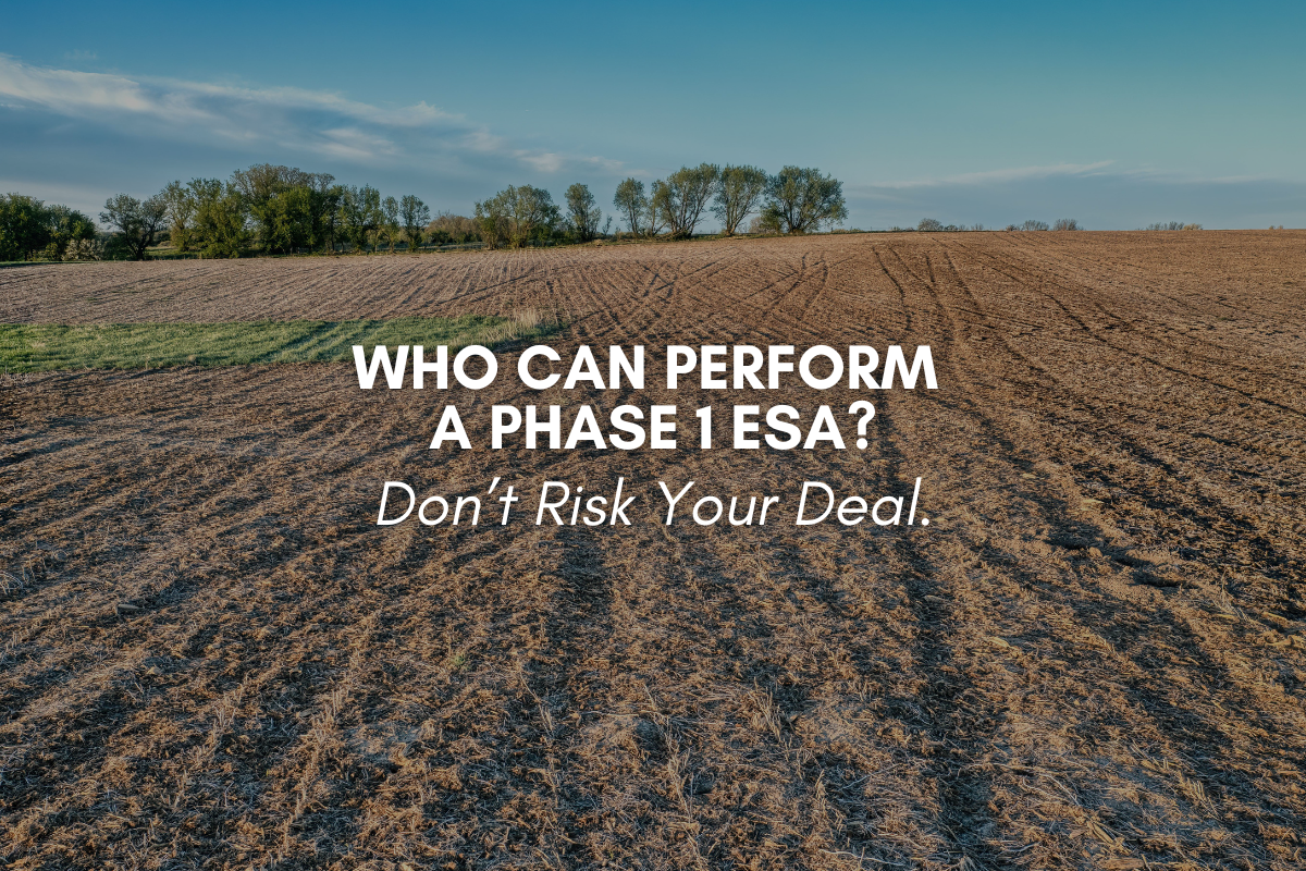 Who Can Perform a Phase 1 ESA